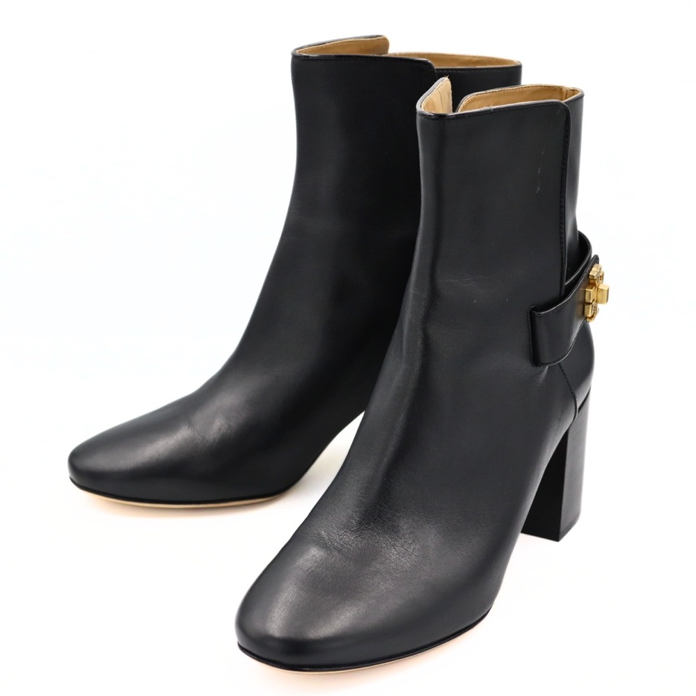 Tory Burch Kira 70MM Bootie Black Leather Ankle Boots US 9.5 M - Picture 6 of 14